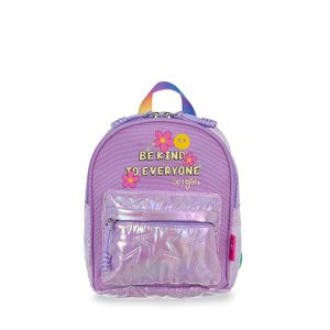 Mochila Chica Textil Para Niña Color Lila