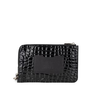 Cartera Mediana Con Maneral Color Negro