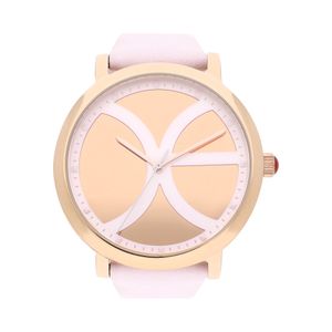 Reloj Análogo Para Dama Con Fondo Espejo Y Pedrería En Indicadores Color Rosa