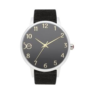 Reloj Análogo Para Dama Elemental En Indicador Color Negro