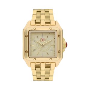 Reloj Análogo Para Dama Acero Inoxidable Color Oro