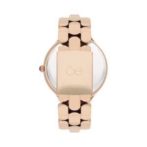 Reloj Análogo Para Dama Acero Inoxidable Color Copper