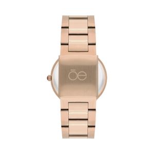 Reloj Análogo Para Dama Con Pedrería En Indicadores Color Copper