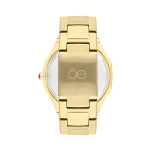 Reloj Análogo Para Dama Con Pedrería En Bisel Color Oro