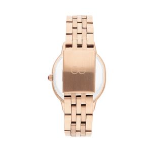 Reloj Análogo Para Dama Con Pedrería En Indicadores Color Copper