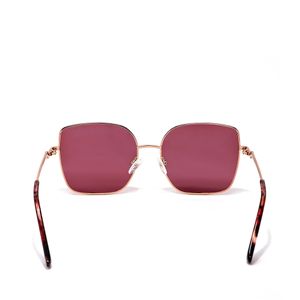 Lente Solar En Forma Cuadrada Con Armazón De Metal Color Copper