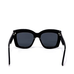 Lente Solar En Forma Mariposa Con Armazón De Acetato Color Negro