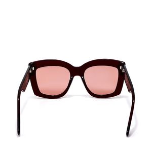 Lente Solar En Forma Mariposa Con Armazón De Acetato Color Magenta