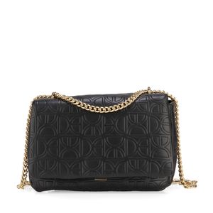 Bolsa Crossbody Monograma Troquelado Color Negro