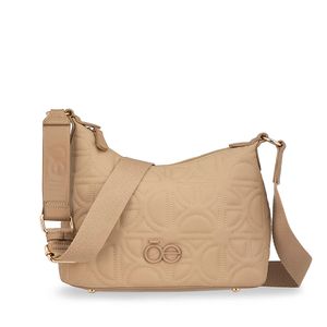 Bolsa Hobo Acolchada Color Camel