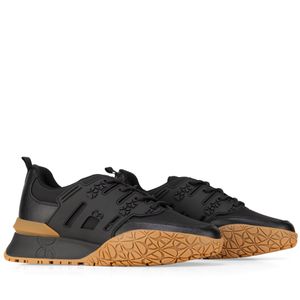 Tenis Suela Ligera Textil Color Negro