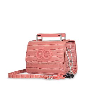 Bolsa Briefcase Look Animal Skin Color Rosa