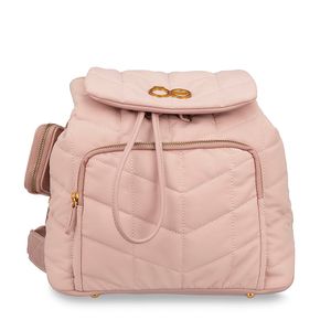 Mochila Mediana Con Monedero Color Rosa