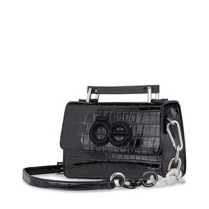 Bolsa Briefcase Look Animal Skin Color Negro