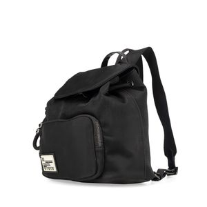 Mochila Chica Con Charm Color Negro