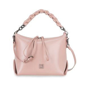 Bolsa Satchel Mediana Con Pouch Color Nude