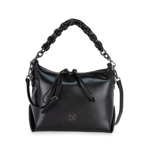 Bolsa Satchel Mediana Con Pouch Color Negro