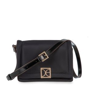 Bolsa Crossbody Mediana Textil Color Negro