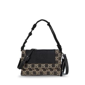 Bolsa Crossbody Mediana Con Monedero Negro Multicolor