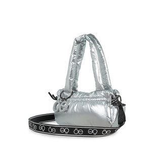 Lady Bag Mediana Con Charm Color Plata