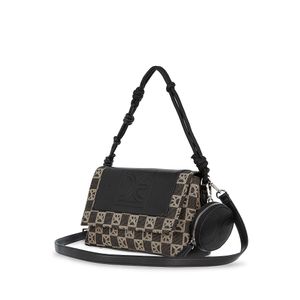 Bolsa Crossbody Mediana Con Monedero Negro Multicolor