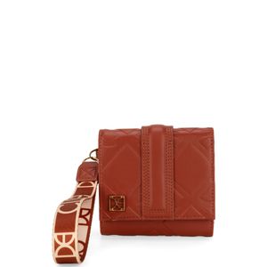Cartera Flap Chica con Maneral color Naranja