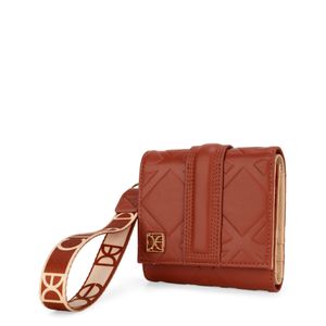 Cartera Flap Chica con Maneral color Naranja