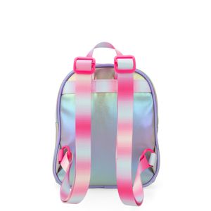 Mochila Mediana Acabado Iridiscente Para Niña Color Lila