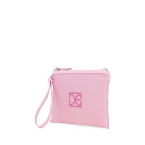 Cosmetiquera Cierre Sencillo Mediana Con Maneral Color Rosa