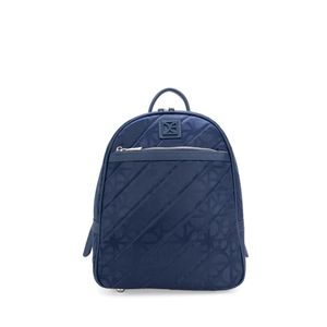 Mochila Mediana Textil Color Azul