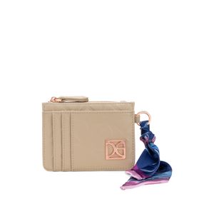Cartera Chica Con Mascada Color Beige