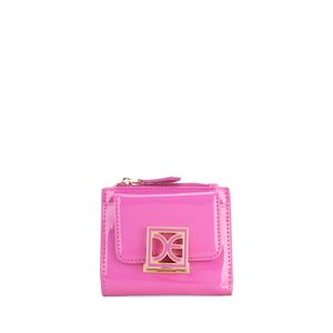 Cartera Flap Chica Charol Color Magenta