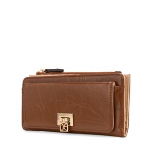 Cartera Flap Grande Color Café