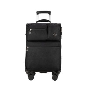 Maleta Chica 20 Plg De Cabina Material Textil Color Negro