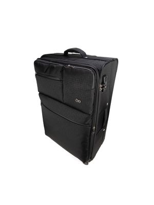 Maleta Grande 28 Plg Para Documentar Material Textil Expandible Color Negro