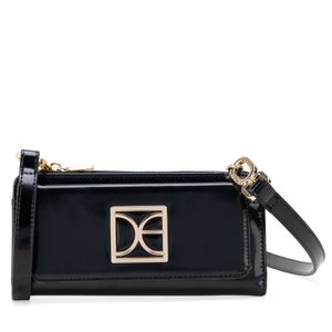 Cartera Flap Grande Doble Función Color Negro