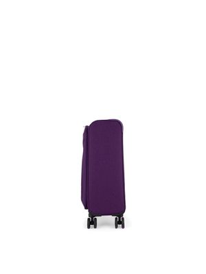 Maleta Vertical Chica 20 Plg Para Cabina Textil Color Morado