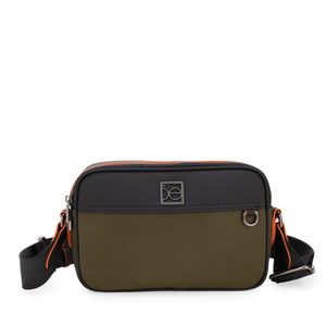 Bolsa Mensajera Mediana Para Hombre Color Verde Olivo