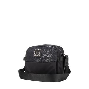 Bolsa Crossbody Chica Textil Color Negro