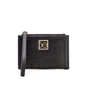 Cartera Flap Mediana Con Maneral Color Negro