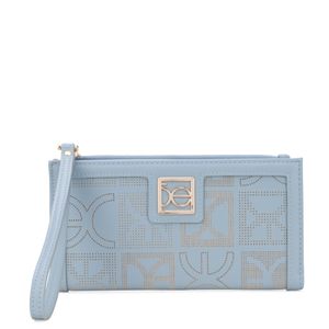 Cartera Flap Grande Con Maneral Color Azul