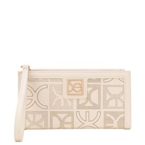Cartera Flap Grande Con Maneral Color Beige