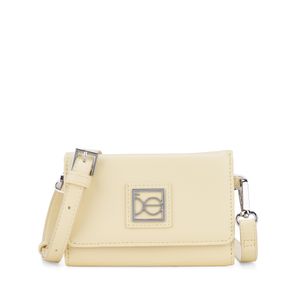 Cartera Mediana Doble Función Color Amarillo