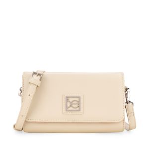 Cartera Grande Doble Función Color Beige