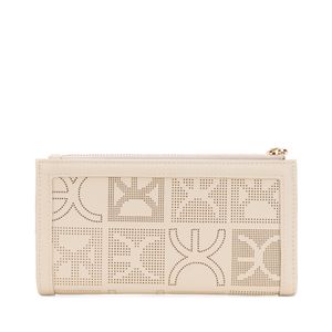 Cartera Flap Grande Con Maneral Color Beige