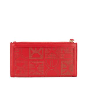 Cartera Flap Grande Con Maneral Color Rojo