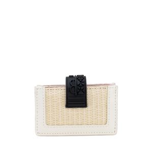 Cartera Chica Yute Color Camel Blanco