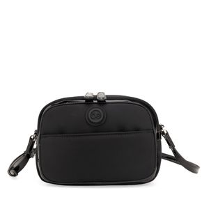 Bolsa Crossbody Chica Textil Color Negro
