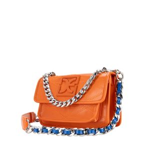 Bolsa Briefcase Asa De Cadena Color Naranja