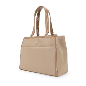 Bolsa Satchel Grande Textil Color Camel